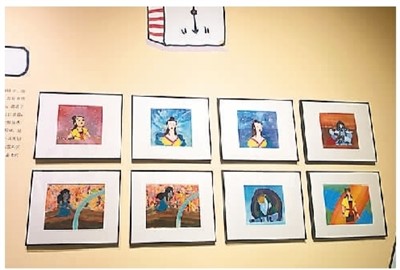    　　《寶蓮燈》動畫創作于1999年，使用了SRD數碼立體聲制作技術，采用了國際電影市場運作程序，是對中國動畫電影市場化的一次探索。圖為本次展覽展出的本片的賽璐珞原片以及背景畫。  