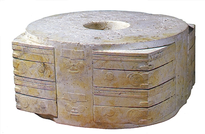 玉琮王。 　　圖為杭州良渚遺址管理區管理委員會提供