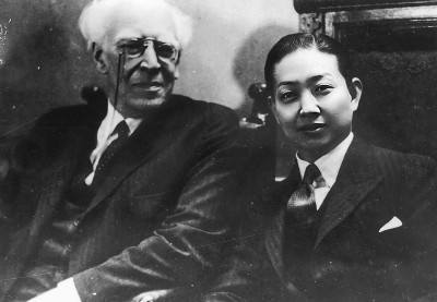 圖為梅蘭芳與斯坦尼斯拉夫斯基合影。本報記者 韓業庭攝/光明圖片