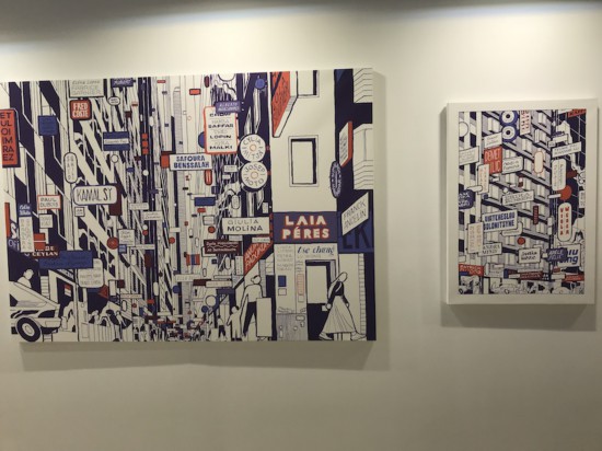 展廳現場，莉婭?穆拉維克筆下的上海